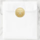 Adesivo Redondo Glitter Dourado de Casamento de 50 Anos Personaliz (Bolsa)