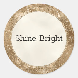 Adesivo Redondo Glitter Glitz Giraffe Impressão