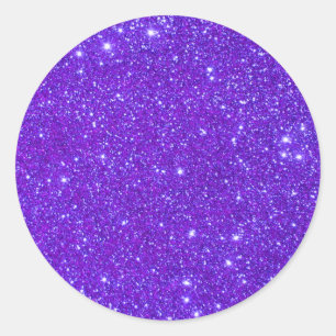 Adesivo Redondo Glitter Purple Sparkle Personalize O Seu Próprio D