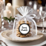 Adesivo Redondo Glittery Bat Mitzvah Elegante Black and Silver<br><div class="desc">Este design de tendência apresenta brilho falso cintilante em camadas sobre um fundo de cor sólida. Use o formulário modelo para adicionar suas próprias informações. O recurso "Personalizar" pode ser usado para alterar o estilo,  a cor e o layout da fonte.</div>