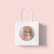 Glittery Rose Gold Foil Aniversário de 75 Anos