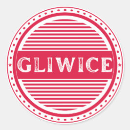 Adesivo Redondo Gliwice City Pride Emblem – Polish Identity