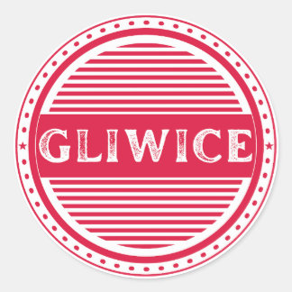 Adesivo Redondo Gliwice City Pride Emblem – Polish Identity