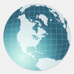 Adesivo Redondo Globo