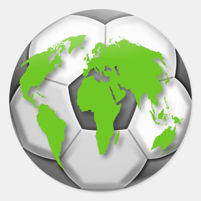 Adesivo Redondo Globo de Futebol (Frente)