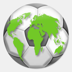 Adesivo Redondo Globo do futebol