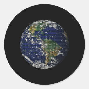 Adesivo Redondo globo em pontos