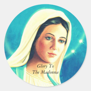 Adesivo Redondo Glória à Madonna