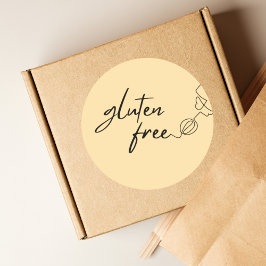 Adesivo Redondo Gluten Free Baking