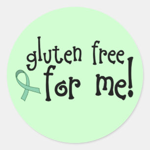Adesivo Redondo Gluten Free Celiac Sticker