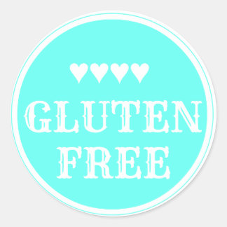 Adesivo Redondo Gluten Free sticker