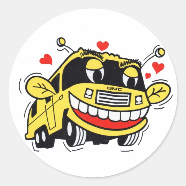 Adesivo Redondo GMC Sticker (Frente)