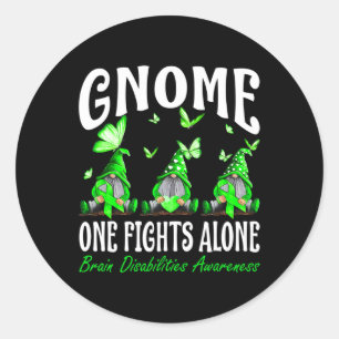 Adesivo Redondo Gnomo 1 combate sozinho as deficiências cerebrais