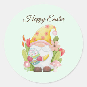 Adesivo Redondo Gnomo de Páscoa de Cinto de Água