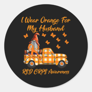 Adesivo Redondo Gnomos Eu Visto Laranja Para Meu Marido Rsd Crps A
