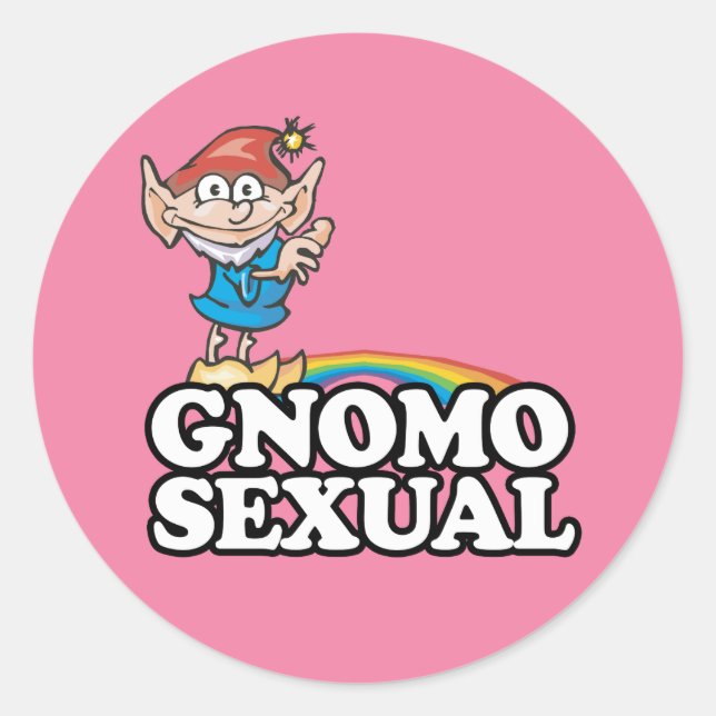 Adesivo Redondo Gnomossexual (Frente)