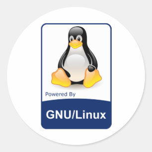 Adesivo Redondo GNU/Linux