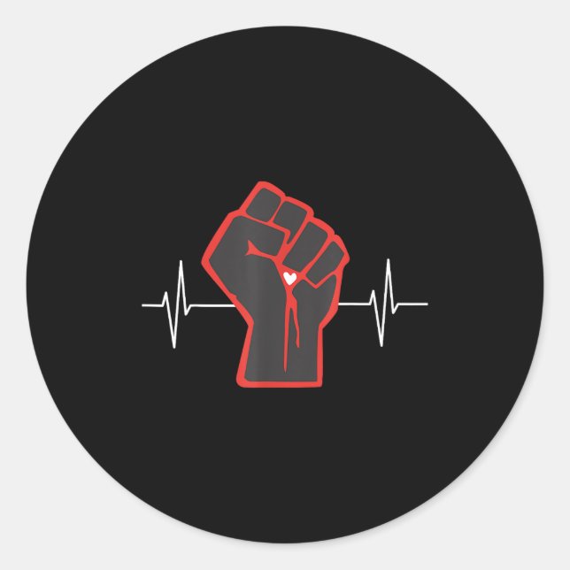 Adesivo Redondo Go Red Heart Disease Awareness Month  (Frente)