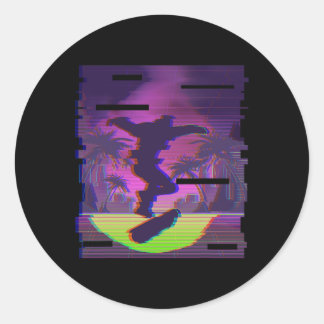 Adesivo Redondo Go Skateboarding And Do Cool Tricks 