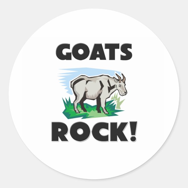 Adesivo Redondo Goats Rock (Frente)