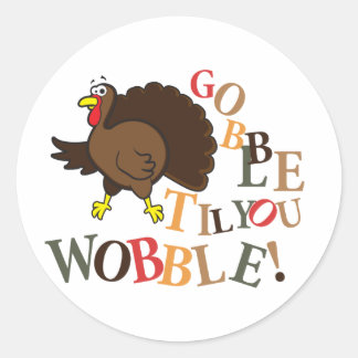 Adesivo Redondo Gobble até você balançar!