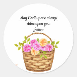 Adesivo Redondo God's Grace Round Sticker