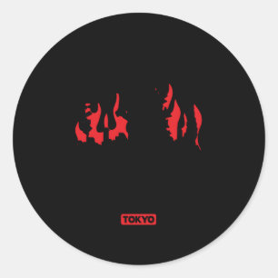 Adesivo Redondo Godzilla I Sobreviveu Godzilla