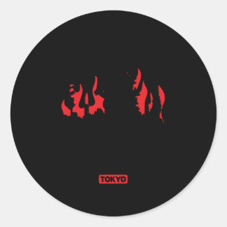 Adesivo Redondo Godzilla I Sobreviveu Godzilla