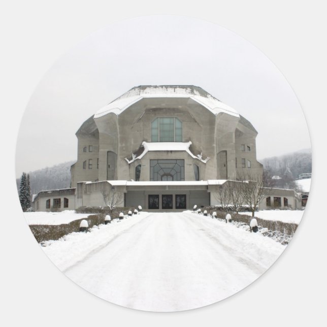 Adesivo Redondo Goetheanum, Dornach, Basel, Suiça (Frente)