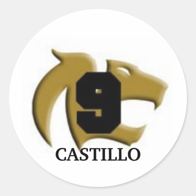 Adesivo Redondo goldcougar, CASTILLO (Frente)