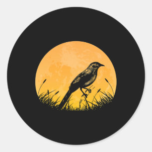 Adesivo Redondo Goldfinch Easy Halloween Outfit Passerine Moon Cos