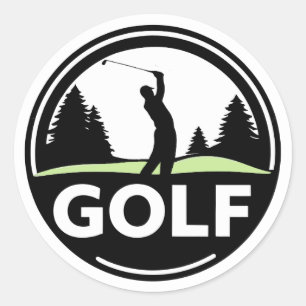 Adesivo Redondo Goleador Golfe Maratona de Golfe Competição