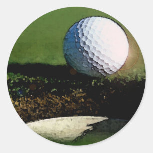 Adesivo Redondo Golf Ball