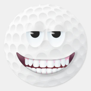 Adesivo Redondo Golf Ball Face 2