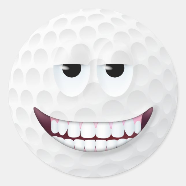 Adesivo Redondo Golf Ball Face 2 (Frente)