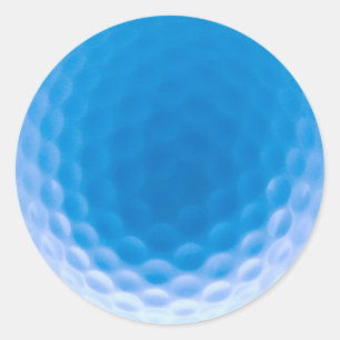 Adesivo Redondo Golf Ball Texures Azul Ártico