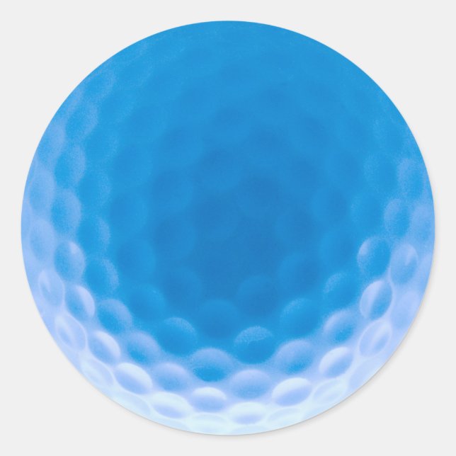 Adesivo Redondo Golf Ball Texures Azul Ártico (Frente)