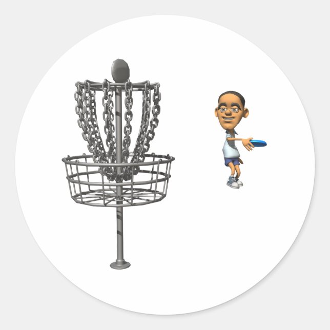 Adesivo Redondo Golf de Disco (Frente)