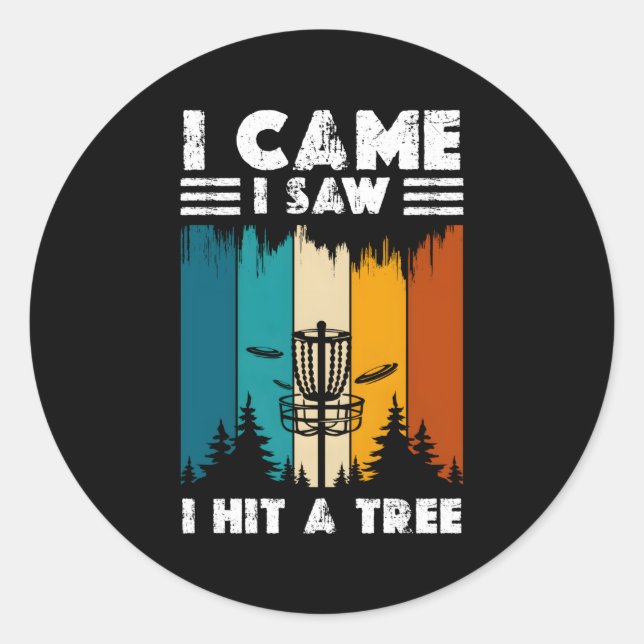 Adesivo Redondo Golf de Disco Golf (Frente)