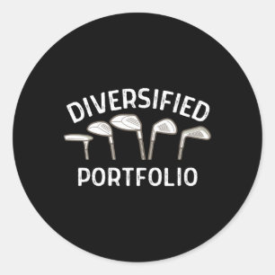 Adesivo Redondo Golf Diversifica Portfolio Life É Cheio De Pimento