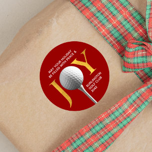 Adesivo Redondo Golf Joy & Peace Christmas