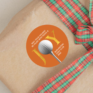 Adesivo Redondo Golf Joy & Peace Christmas