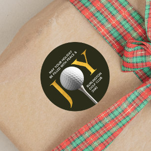 Adesivo Redondo Golf Joy & Peace Christmas