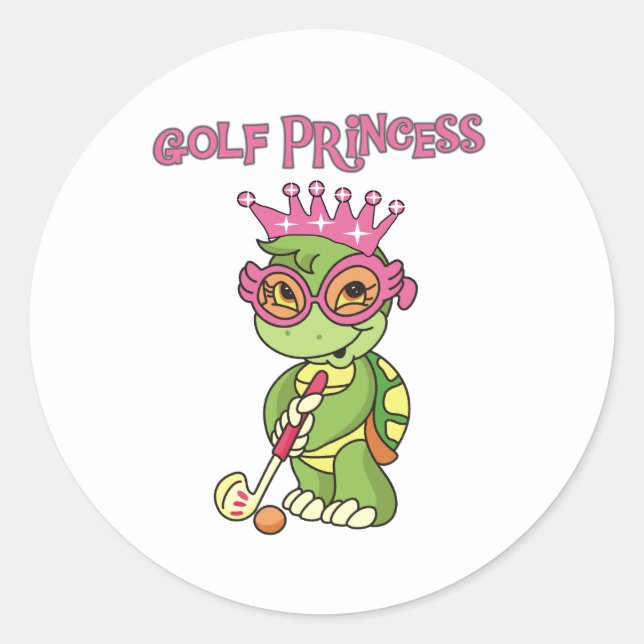Adesivo Redondo Golf Princess (Frente)