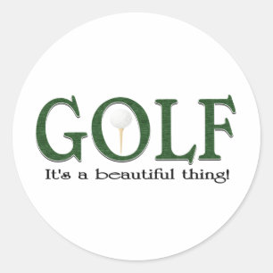 Adesivo Redondo Golf seu uma coisa bonita