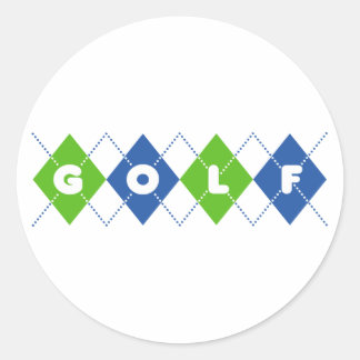 Adesivo Redondo Golfe