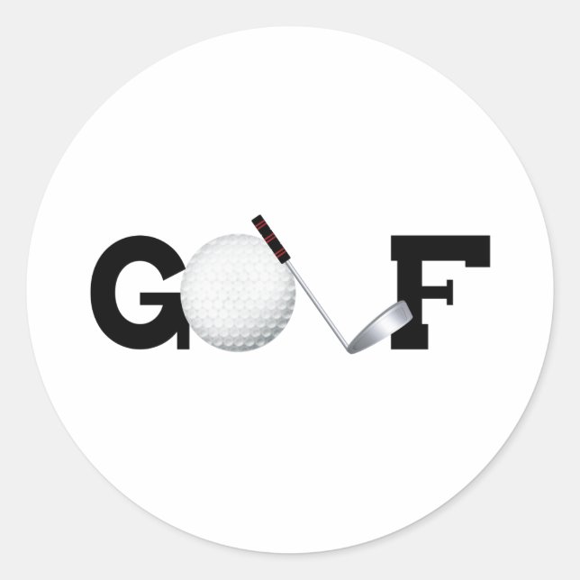 Adesivo Redondo Golfe (Frente)