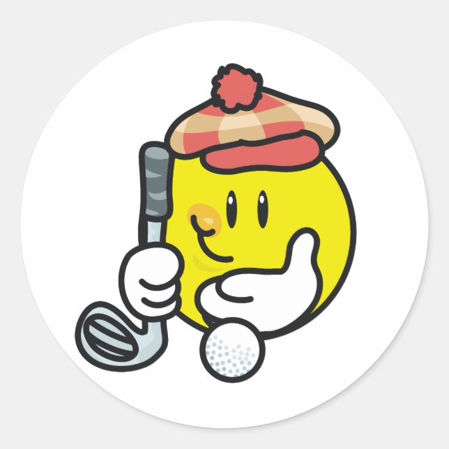 Adesivo Redondo Golfe (Frente)