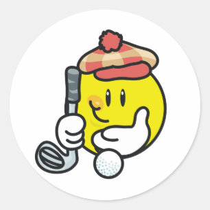 Adesivo Redondo Golfe