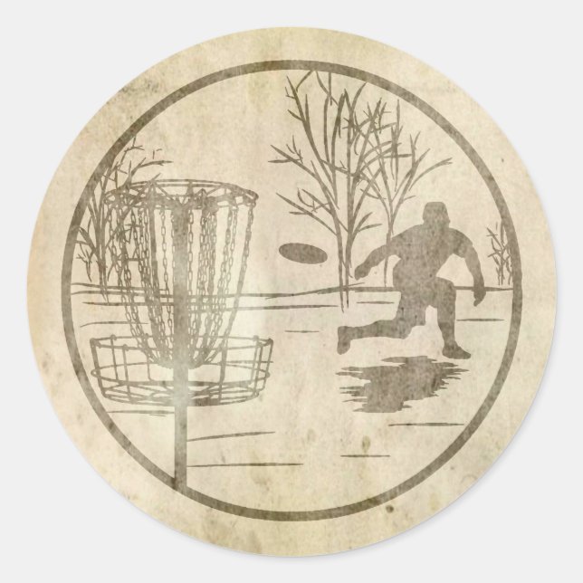 Adesivo Redondo Golfe de Disco (Frente)